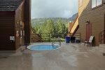 Aspen Creek has 3 hot tubs on-site
